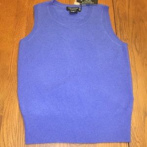 Lord and Taylor cashmere sleeveless sweater.